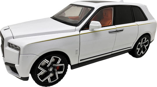 Rolls Royce Cullinan White 1:24 Metal Replica Lights Sounds Doors Hood Trunk Open