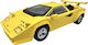 Lamborghini Countach Galben Model Replica Metalică 1:24 Lumini Sunete Uși Tip Foarfece