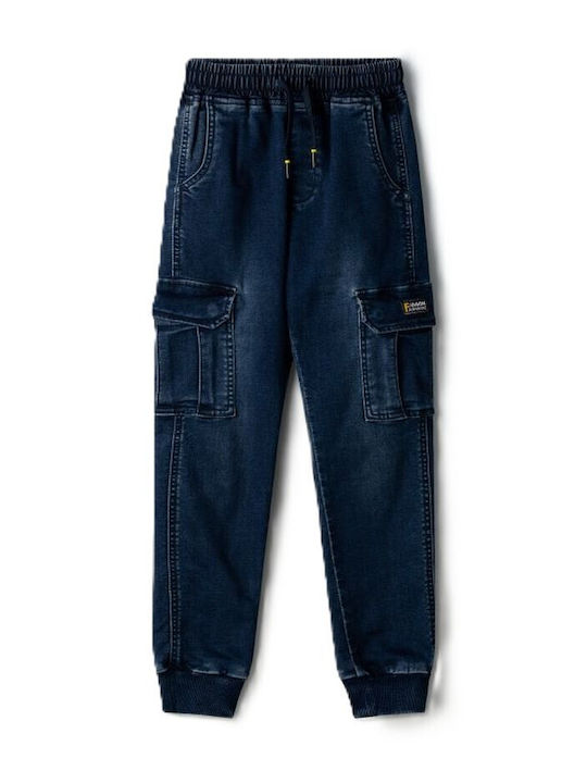Hashtag Pantaloni Denim Albastru Pentru Copii