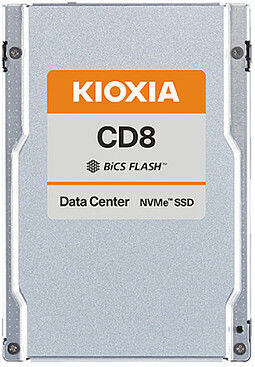 Kioxia CD8P-V SIE SSD 12.8TB τύπου 2.5'' με σύνδεση PCI Express 4.0 KCD8XVUG12T8