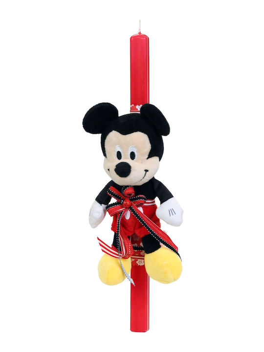 Easter Candle Handmade Red Plush Mini Mickey 20 Cm