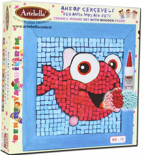 Mosaic Set Construction Fish 20x20 Frame Glue Artebella