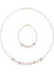 Margaritari Set with Necklace & Bracelet from 14K Gold with Pearls