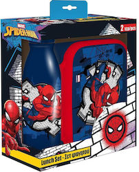 Φαγητοδοχειο Pp 800ml & Παγουρι Αλουμινιου 500ml Σετ Spiderman