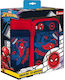 PP Food Container 800ml And Aluminum Water Bottle 500ml Set Spider-man