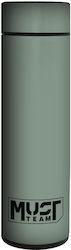 Термос 500ml Неръждаема Стомана Led 6,5x22,5см Must Team Хаки