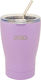 Polo Thermos Coffee Mug 350ml Purple