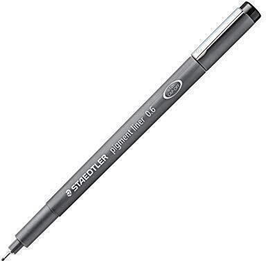 Rapidograph Disposable 0.6mm Staedtler Black 308 06-9 Pack of 10