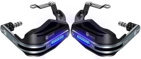 Kewig Hsz-303 Protective Motorcycle Handguards Universal Handlebar 22mm 28mm CNC Aluminum Black