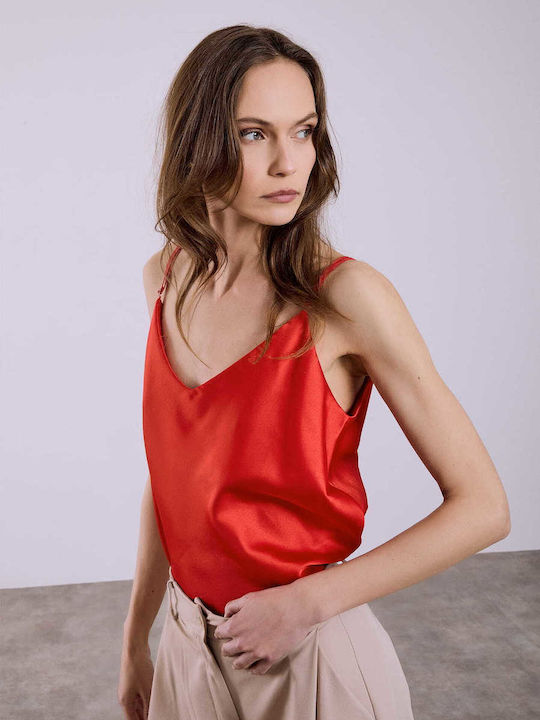 Celestino Unterwäsche Top Satin Rot