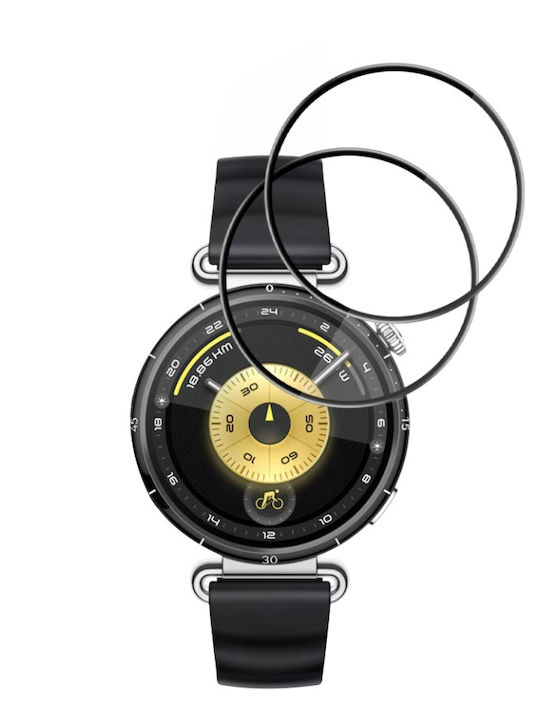 Пакет 2 Защитен Екран Huawei Watch GT 6 41мм Scratch Protection Set Sticker Nano Flex Черен