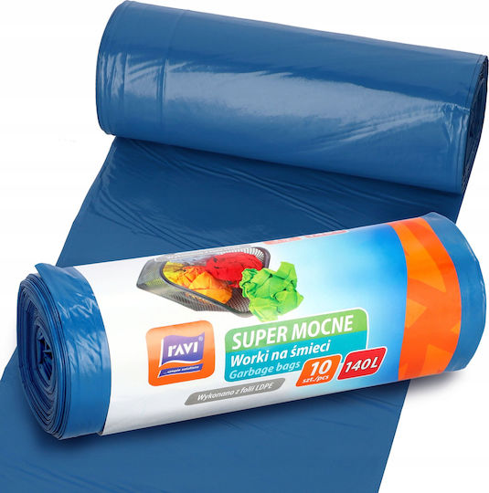 RAVI RAVI Müllsäcke Kapazität 140lt 110x90cm 10 Stück Blau