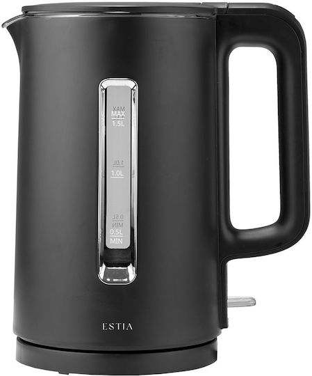 Estia Clarity Βραστήρας 1.5lt 1500W Μαύρος