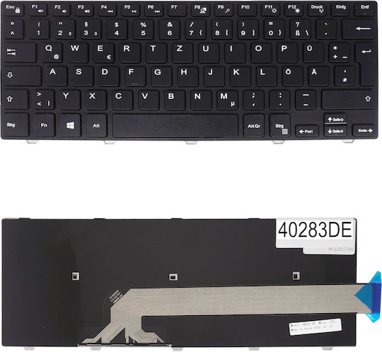 Немска Клавиатура За Лаптоп German Laptop Keyboard Dell Inspiron 14 3442 5447 3459 Latitude 3450 3460 3470 3480 051chy 0fdkh0 Pk1313pza00 06xwmr V147125as1 De Черна Код 40283de