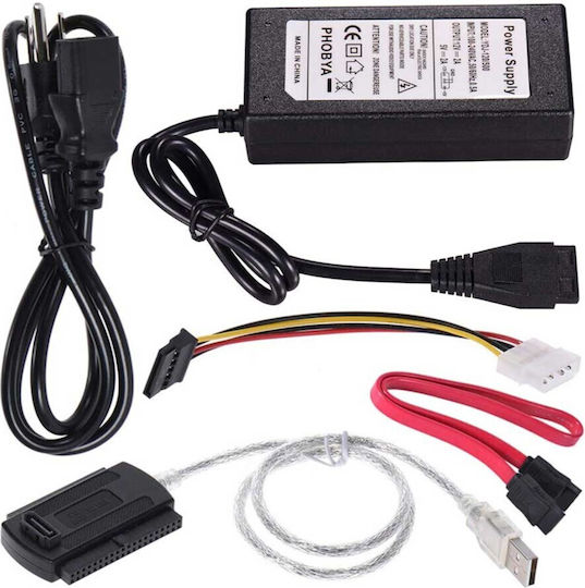 Adaptor Hard Disk Usb 2.0 La Ata Ide Sata Cd Dvd Zola 480 Mbps Viteză Scriere Cdr 52x Dvdr 20x Compatibil Unități 2.5” 3.5” Leduri Integrate