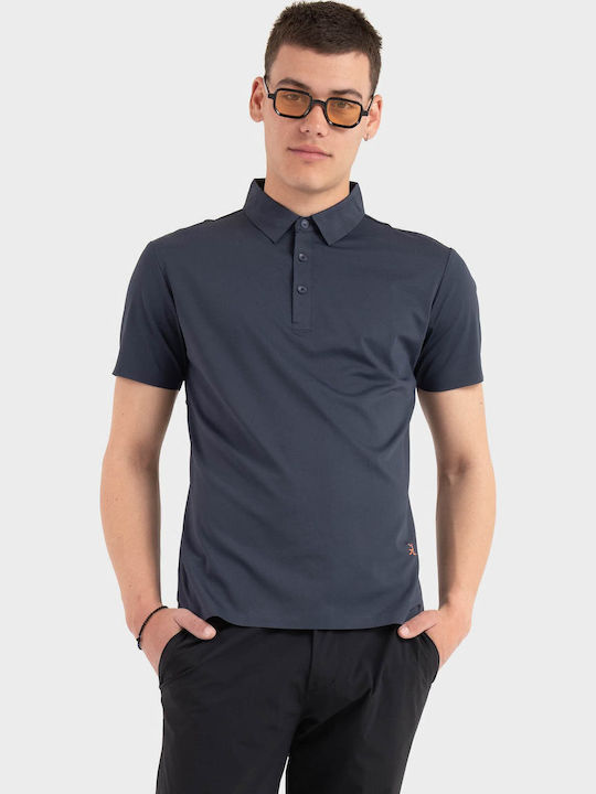 Gianni Lupo Polo Μπλούζα Κοντομάνικη Navy Μπλε