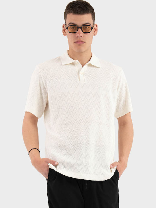 Jack & Jones Polo Short Sleeve Blouse White