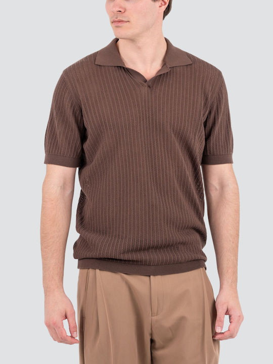 Vittorio Artist Polo Μπλούζα Κοντομάνικη Brown