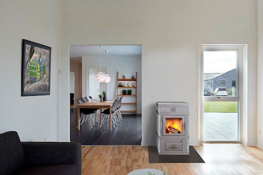 Svendsen-1 Metallische Holzöfen mit Backofen 6.3kW