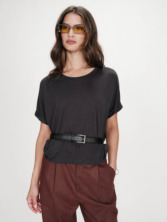 Γυναικείο Oversized T-shirt Μαύρο