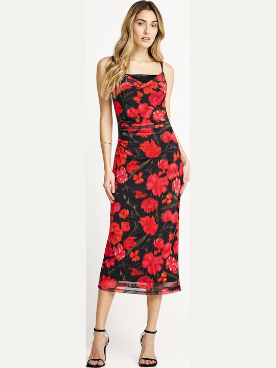 Summer Midi Evening Dress Black