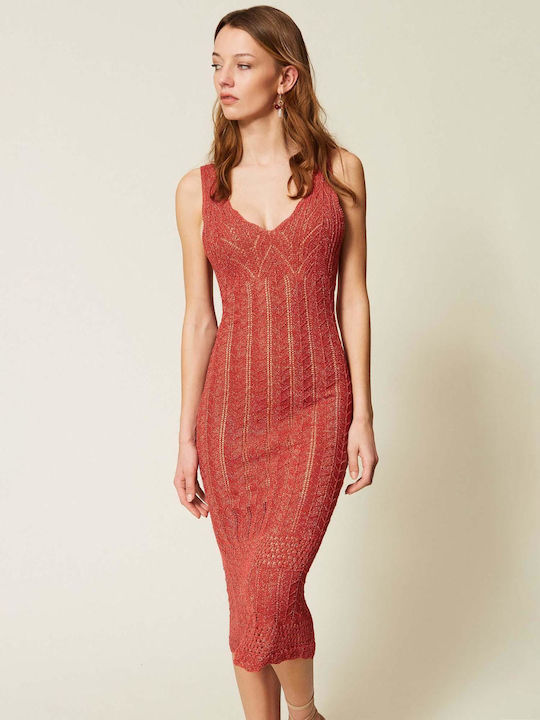 Twinset Sommer Midi Abendkleid Rote