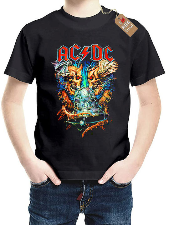 Kids T-shirt Black Acdc