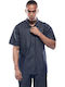 Overshirt Mânecă Lungă Albastră