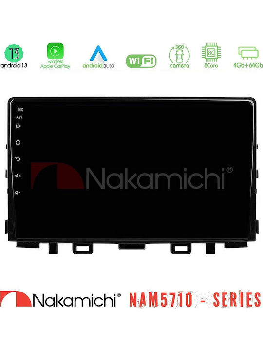 Nakamichi Auto-Audiosystem für Kia Stonic / Rio 2018-2023 Bluetooth USB Eingebautes Wi-Fi GPS Apple CarPlay Android Auto mit Touchscreen 9 Zoll