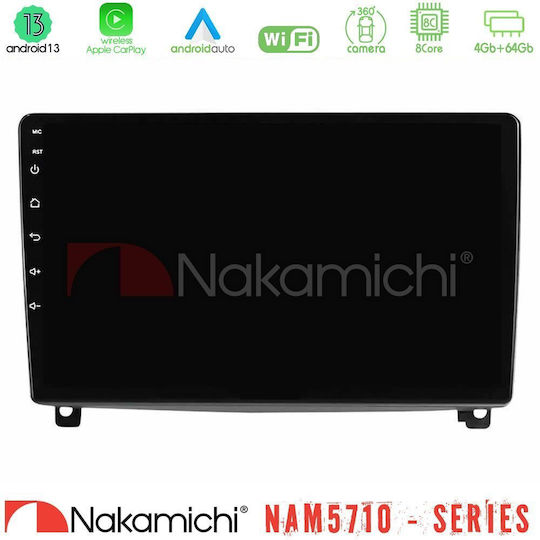 Nakamichi Ηχοσύστημα Αυτοκινήτου για Peugeot 407 2004-2011 (Bluetooth/USB/WiFi/GPS/Apple-Carplay/Android-Auto) με Οθόνη Αφής 9"
