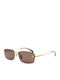 Ana Hickmann Women's Sunglasses with Gold Metallic Frame and Gold Lens AH3333 04F