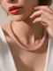 Bode Necklace From Pink Gold Plated Steel Pink