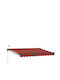 vidaXL Markise Terrasse Orange 2,5x2m