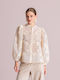 Long Sleeve Women's Shirt Ecru