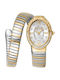 Just Cavalli Signature Snake Womens Watch 22mm Battery With Yellow Steel Bracelet