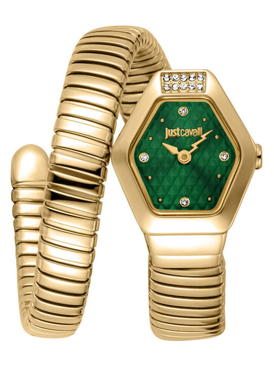 Just Cavalli Signature Snake Womens Battery Wat...