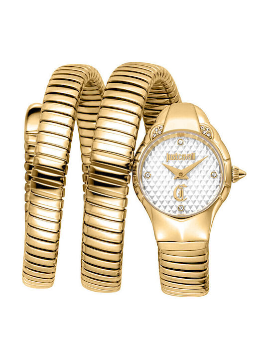 Just Cavalli Signature Snake Womens Watch Batte...