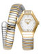 Just Cavalli Signature Snake Women's Watch 23mm Battery with Yellow Stainless Steel Bracelet