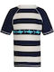 White Kids Swimwear Rashguard Navy White Shark