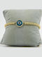 Damen Armband Makramee mit Auge Design aus Messing 13cm