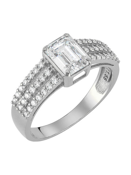Ioannis Kosmima Women's Ring with Stones from 14K White Gold