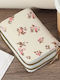 By Queen Elegant Women's Wallet Floral Mini Wallet Double Zipper