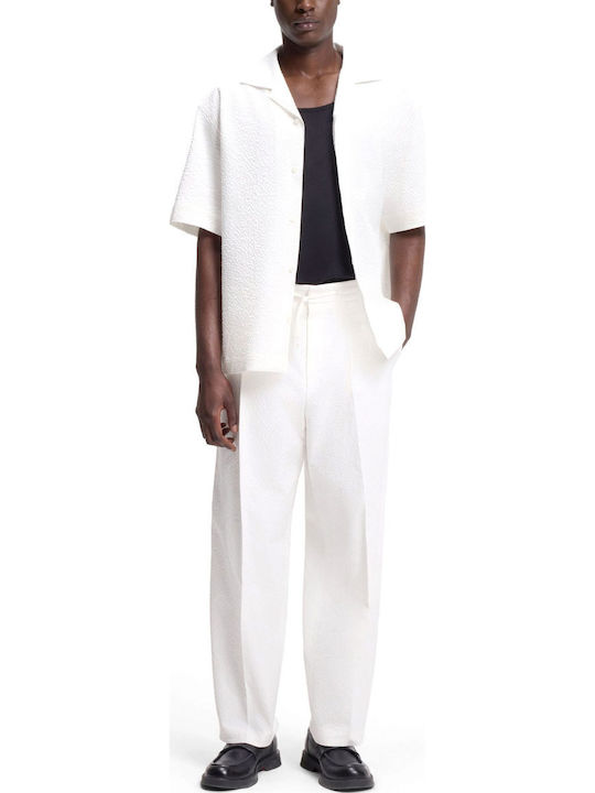 Hugo Pantaloni Elastici Ecru