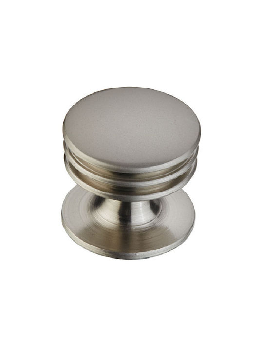 Viobrass Πόμολο Επίπλου από Μέταλλο Νίκελ Ματ Φ20mm 6070