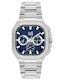 Visetti Men's Battery Watch with Silver Steel Bracelet
