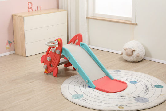Tobogan Plastic Rachetă 122x52x53cm Roșu Un-ct15-rd