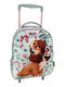 Trolley Schultasche Kindergarten 27x10x31cm 2Hüllen Lady Tramp