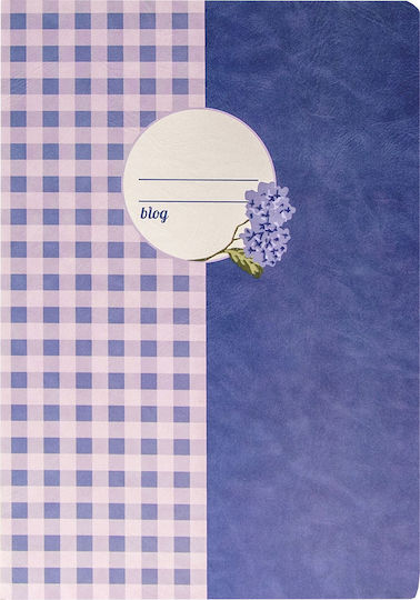 Saddle Stitch Notebook B'log Petite Provence Vichy A4 48 Paper Sheets Ancor