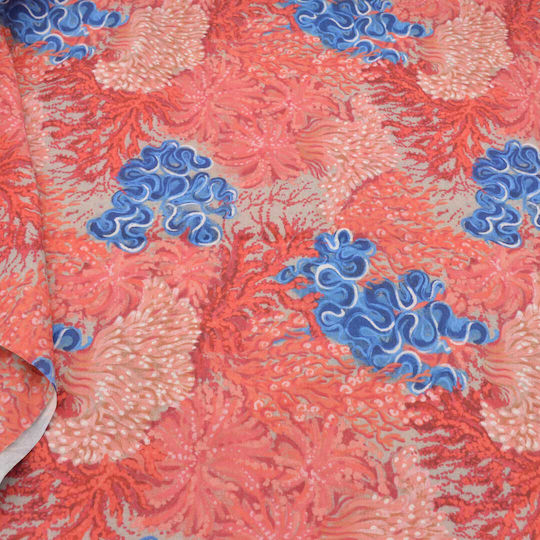 Verkleidung Lonetta Professionelle Gemusterte F140cm Orange Strand