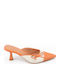 Mules With Thin High Heel In Orange Colour SB-C-788-26ML-PORTO